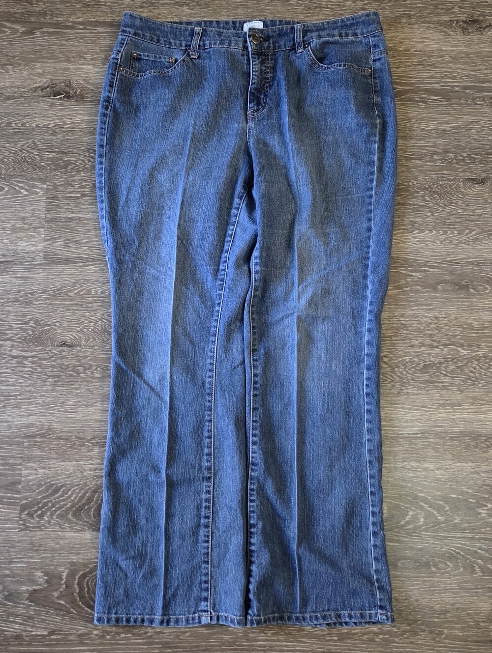 Vintage Just My Size Blue Denim Bootcut Jeans - Size 18W Average